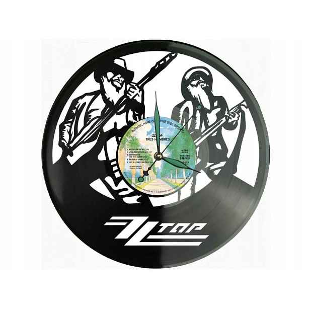 Zz Top Dárek Originální dekorace do domu Hodiny z vinylové desky
