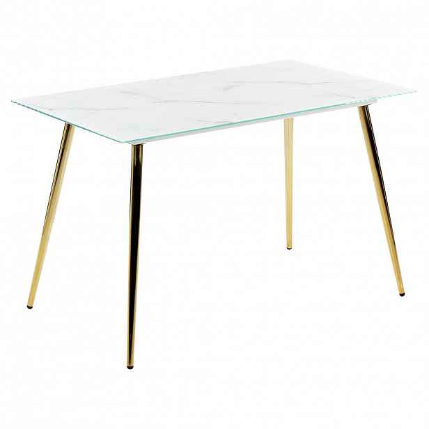 Beliani JÍDELNÍ STŮL 120/70/75 cm Mramor Obdélníkový Mulga
