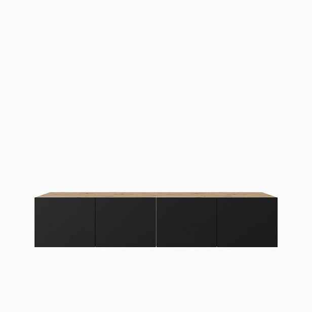 MASSENO ZÁVĚSNÝ TV STOLEK MIVO, 200/41/40 cm, dub Artisan