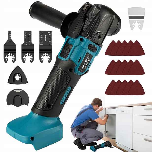 Multifunkční Nástroj Oscilační Bruska Mini Bruska 18V 6 Rychlostní Stupeň