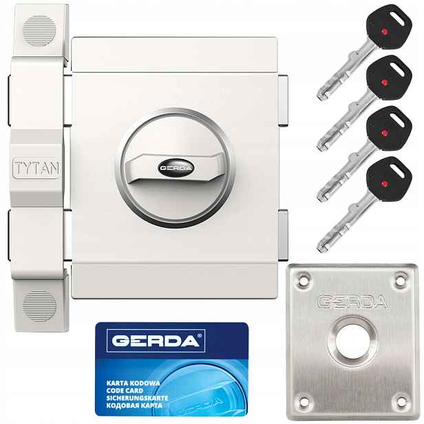 Vrchní zámek Titan Zx kl 7 pravý bílý Gerda