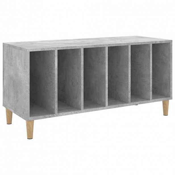 vidaXL Skříňka na LP desky betonově šedá 100x38x48 cm kompozitní dřevo
