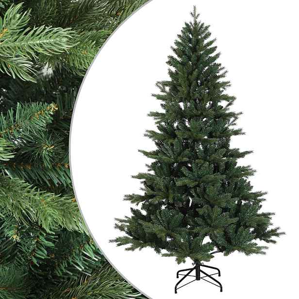 vidaXL Umělý Skládací Vánoční Strom 150 cm PVC a kov Zelená
