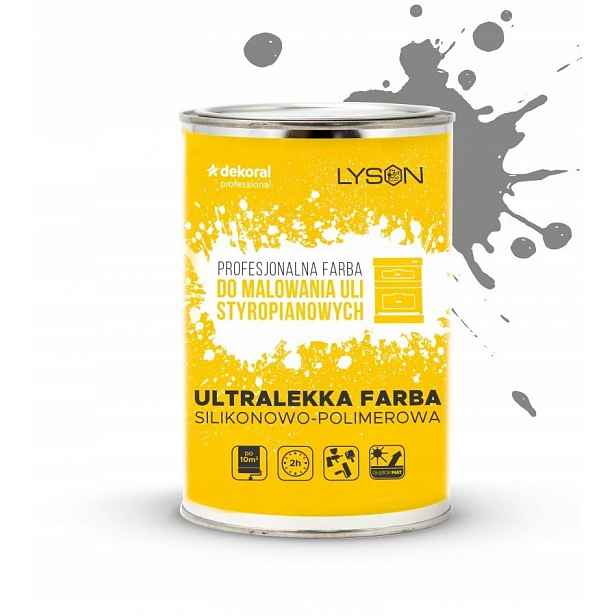 Barva na malování Uli Ula 1 litr Šedá, bezpečná pro včely
