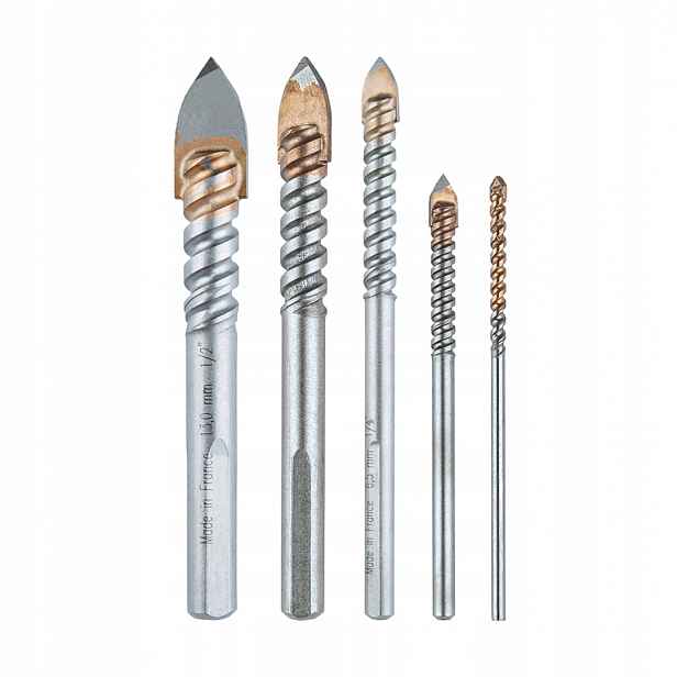 Vrtáky do skla a keramiky Makita B-68993 5 kusů 3,2/4,8/6,4/9,5/12,7 mm