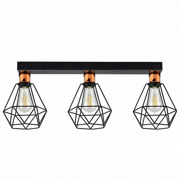 Závěsná lampa Lustr Stropní Svítidlo Diamant Měď Led