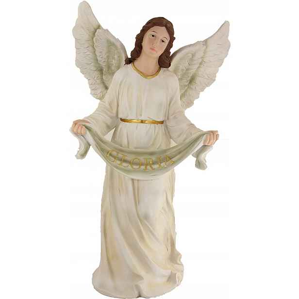 Figurka Do Betlému Anděl Gloria Vánoční Betlém 100 CM Vánoční