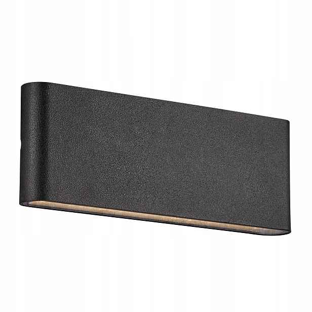 Nástěnné svítidlo Černá Led 10W Hliník Sklo IP54 Terasa Kinver Nordlux 9 Cm