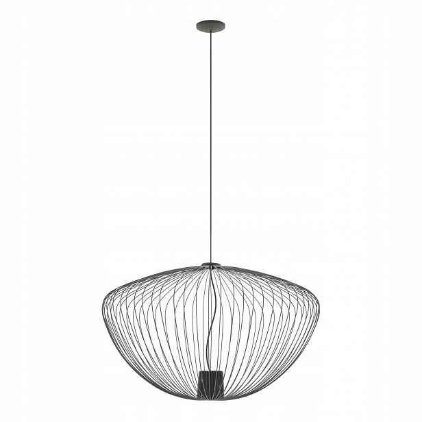 Šedá závěsná lampa Pumpkin moderní nad jídelní stůl Nowodvorski