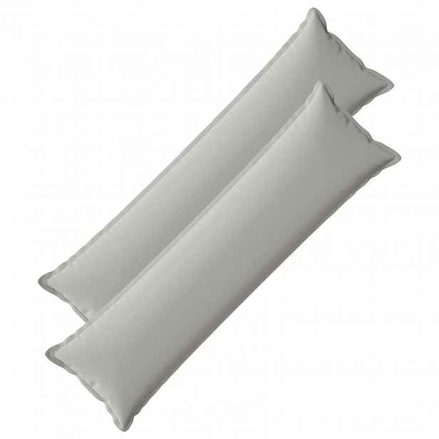 vidaXL Povlak na polštář 2 ks HOUTEN Šedá 40 x 145 cm Polyester