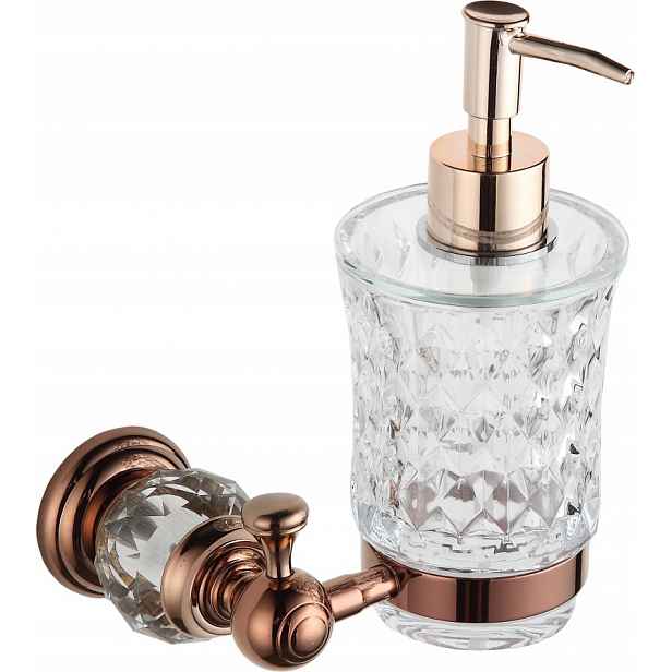 Mexen Estela Dávkovač Mýdla 180ml Zlatorůžová Kov/Sklo Stěnný