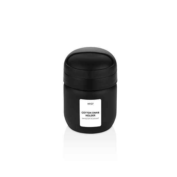 Skleněná dóza na vatové tampóny QLUX 425ml