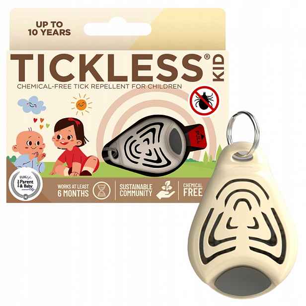 Tickless Baby Béžová Ochranná pomůcka proti klíšťatům
