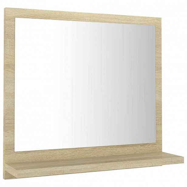 vidaXL Koupelnové zrcadlo dub sonoma 40x10,5x37 cm kompozitní dřevo