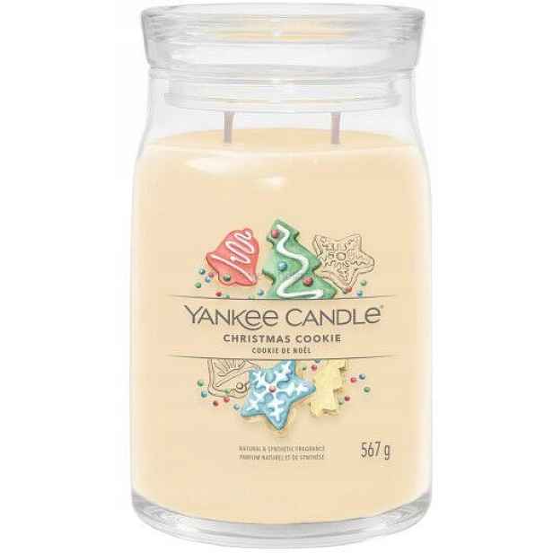 Yankee Candle Velká vonná svíčka Signature Christmas Cookie Vánoční