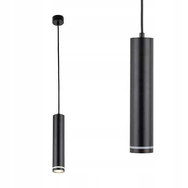 Závěsná lampa tuba černá GU10 Jet do obývacího pokoje nad stůl 4899 Tk Lighting