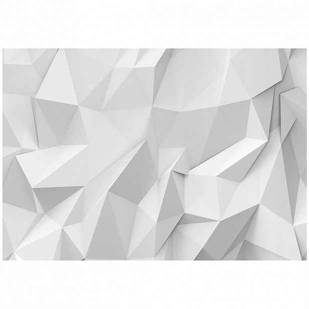 Wallarena 3D abstraktní fototapeta šedá 254x184 cm