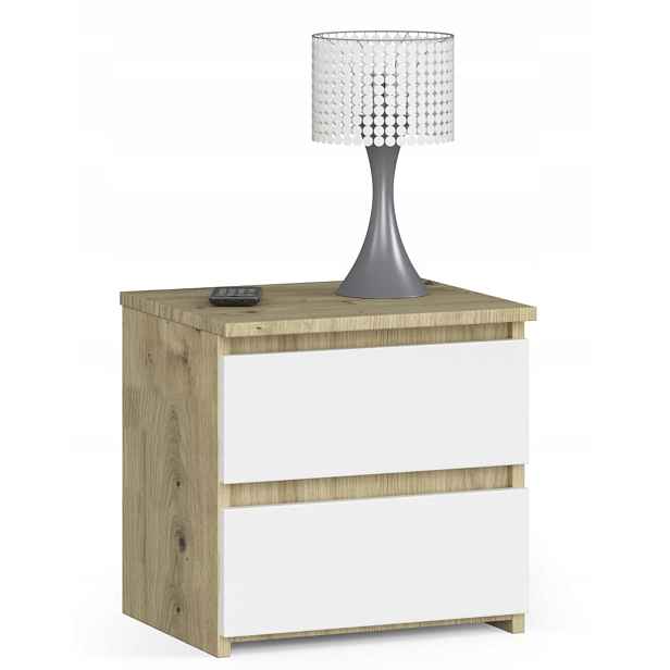 Noční stolek CL2 artisan-bílý stolek 40 cm Akd