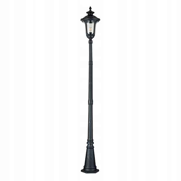 Zahradní lucerna Elstead Chicago černá E27 60W IP44 246,5 cm