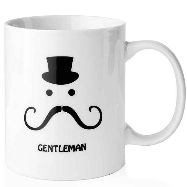 Affek Design MX7834 Šálek s uchem, Gentleman face 340ml