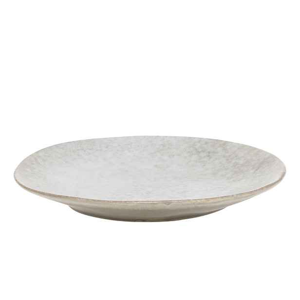 Béžovo-šedý rustikální jídelní talíř Valence Dusty Stone - Ø 27*3 cm  Chic Antique