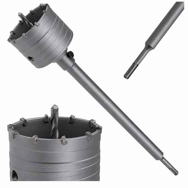 Korunkový Vrták Na Betonu 85 mm Sds+ Fréza Korunka Pila S Adaptérem Sds plus 600 mm
