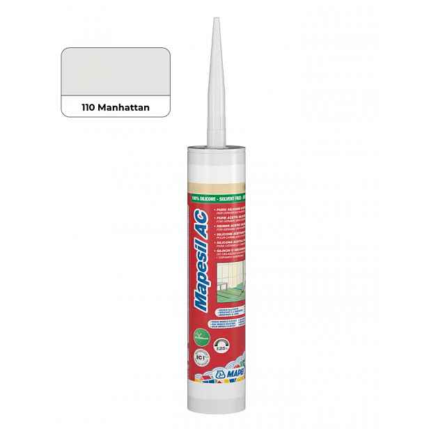 Sanitární silikon Mapei Mapesil 310 ml AC 110 manhattan
