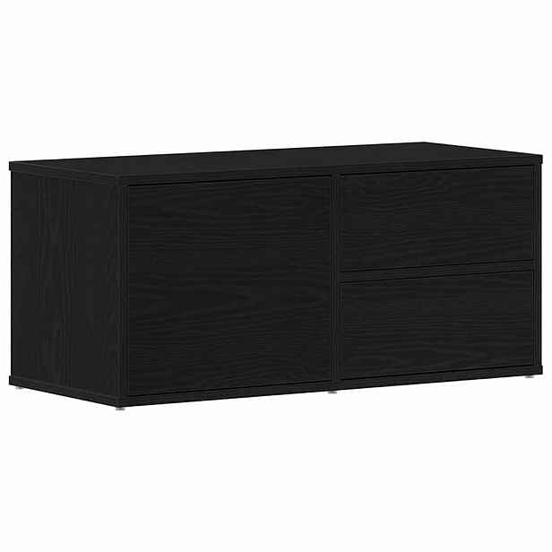 vidaXL Televizní skříň 80 x 34 x 36 cm Černý dub Kompozitní dřevo