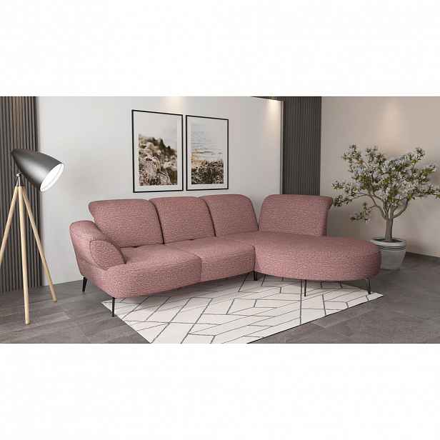 Sit & More ROHOVÁ SEDAČKA, textil, lilková