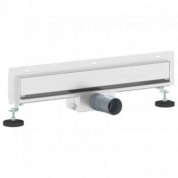 vidaXL Nástěnný sprchový odtok Stříbrná 50 cm Nerezová ocel 304