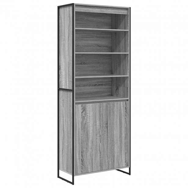 vidaXL Vysoké skříně Šedá Sonoma 79 x 36 x 200 cm Kompozitní dřevo