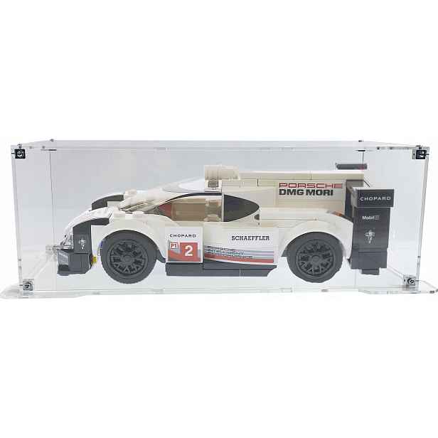 Vitrína s podstavcem Drewlandia pro stavebnici Lego 75887 – Porsche 919 Hybrid