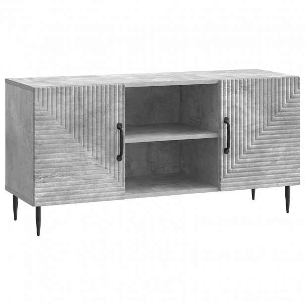 vidaXL Televizní skříň Betonově šedá 102 x 34,5 x 50 cm