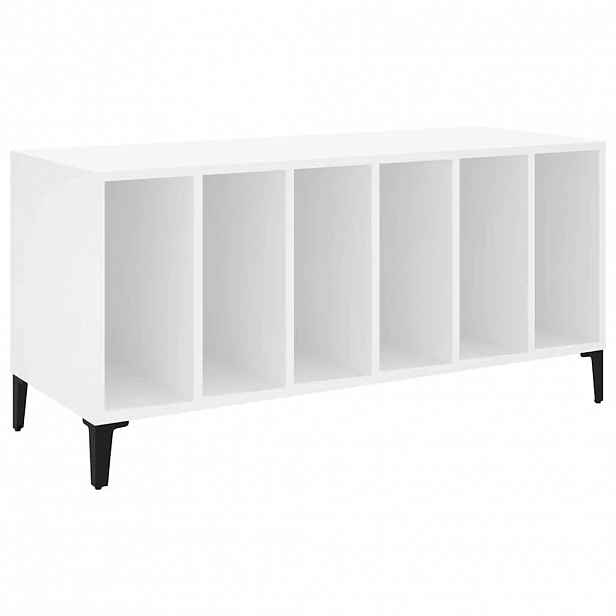 vidaXL Skříňka na LP desky bílá 100 x 38 x 48 cm kompozitní dřevo