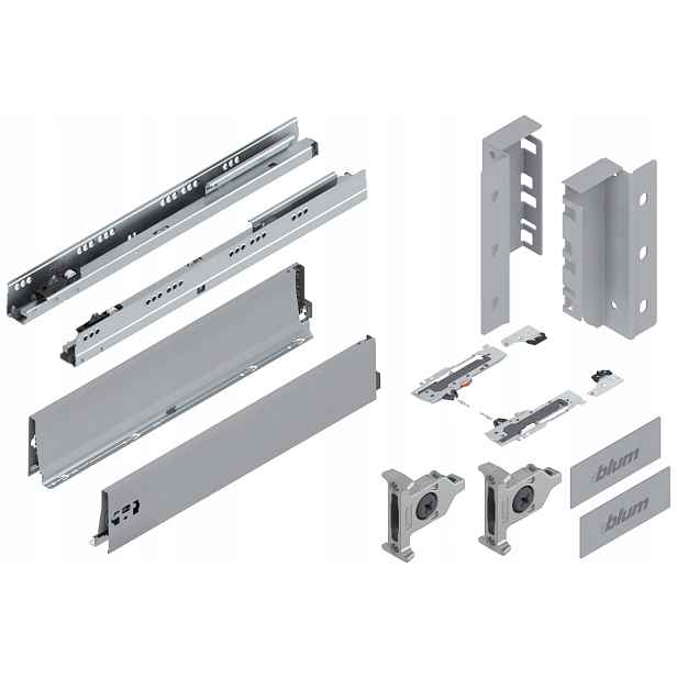Blum Šuplík Tandembox 600 Střední Tip-On K Šedá
