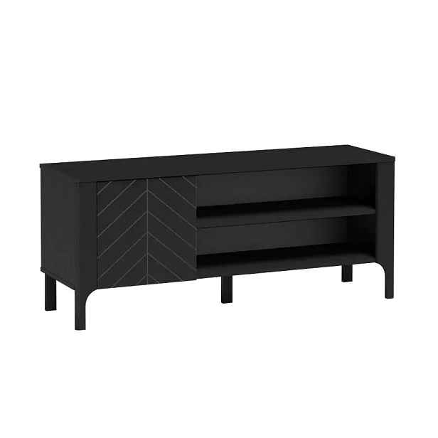 Casarredo Televizní stolek 1D KENORA - černá