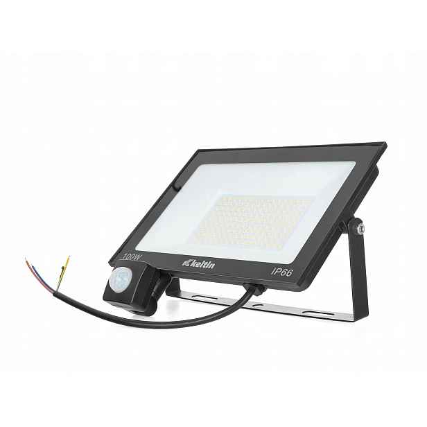 Led reflektor 100W Halogen, senzor pohybu, neutrální bílá barva 4500 K