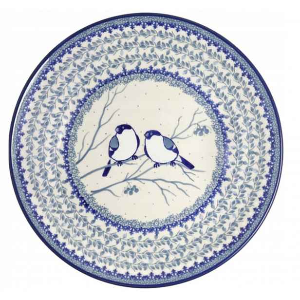 Obědový talíř Umělecký Bolesławiec 1. druh ø 26,5 cm B12DEKU4830