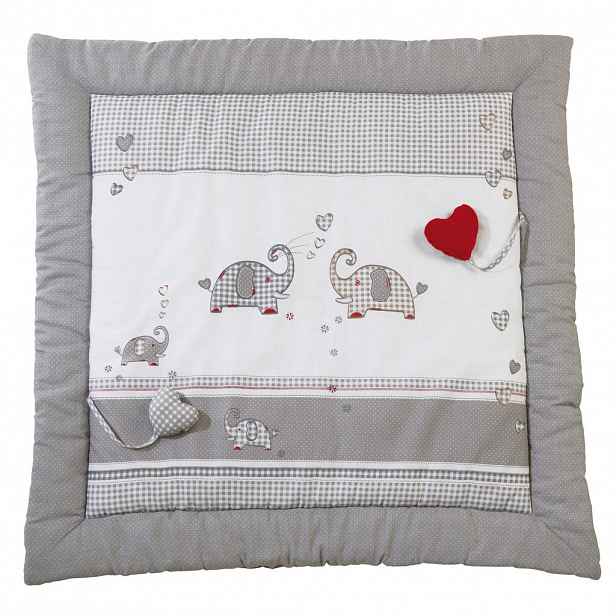 Roba HRACÍ A LEZECÍ DEKA 100 x 100 cm Jumbo twins šedá