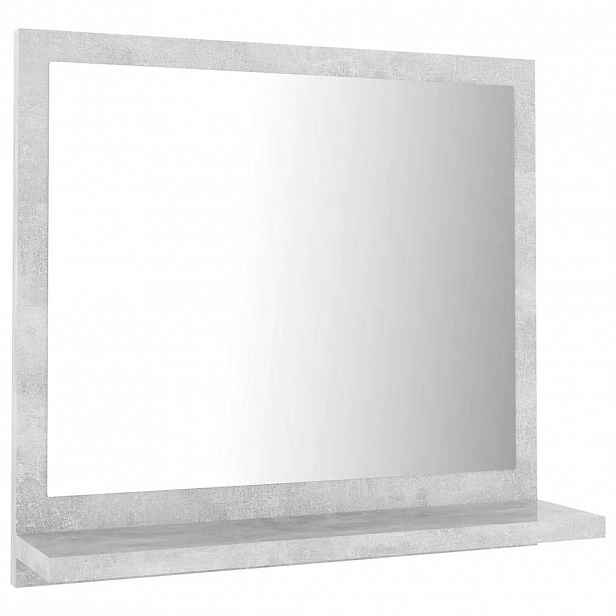 vidaXL Koupelnové zrcadlo betonově šedé 40x10,5x37 cm kompozitní dřevo