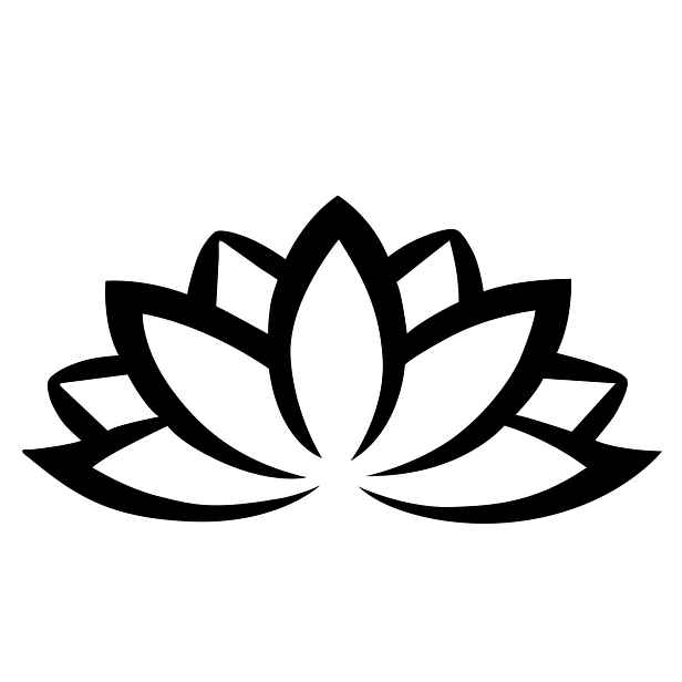 Wallity Nástěnná kovová dekorace LOTUS FLOWER II černá