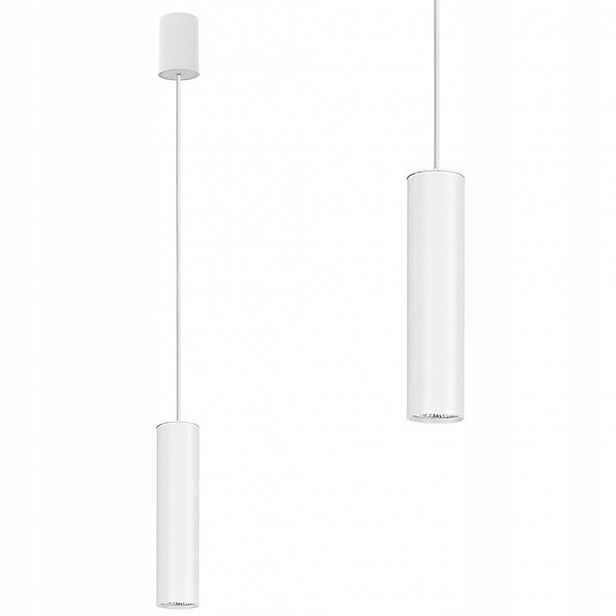 Závěsná lampa Eye white M kovová trubka nad stůl 5397 Nowodvorski