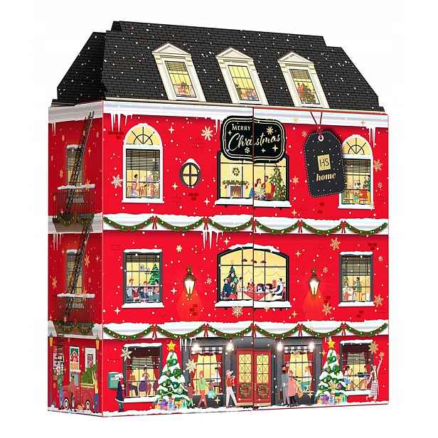 Hiskin Home Sada činžovního domu-adventního kalendáře (vonné svíčky)