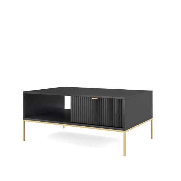 MASSENO KONFERENČNÍ STOLEK STELLARE, 104/46/68 cm, černý
