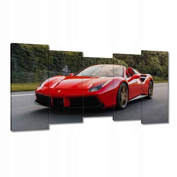 Obrazy 150x80 Červené Ferrari Cesta