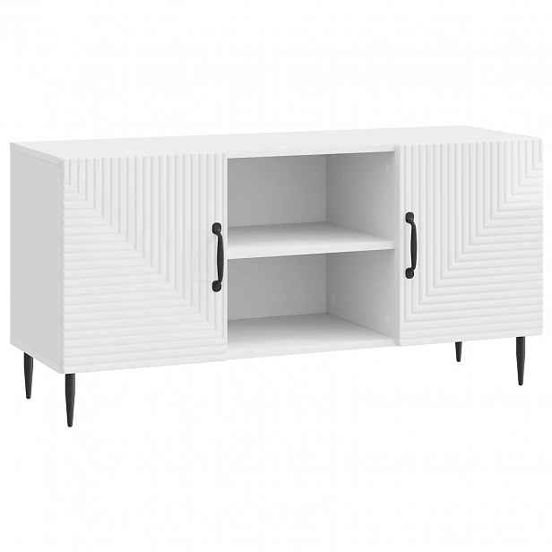 vidaXL Televizní skříň Bílá s vysokým leskem 102 x 34,5 x 50 cm
