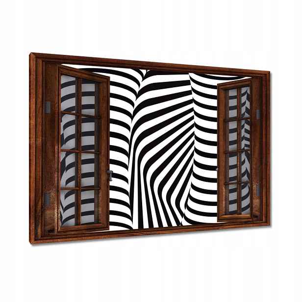 Obrazy 90x60 Abstrackja černobílá