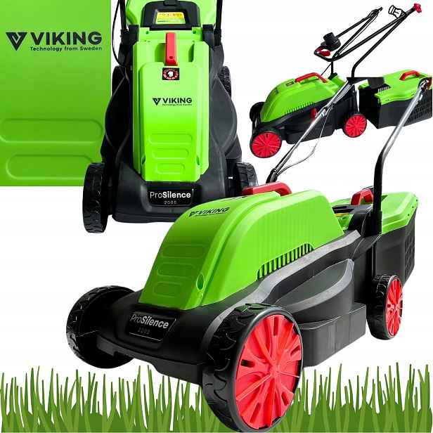 Elektrická sekačka na trávu Trávy s Indukčním motorem Viking Výkon 2000 W