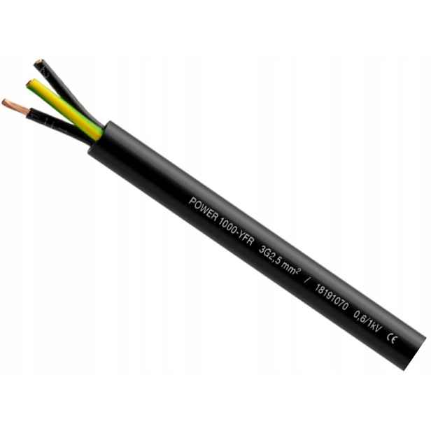Kabel, zemní ohebné lanko 2x0,75 mm2 25 m
