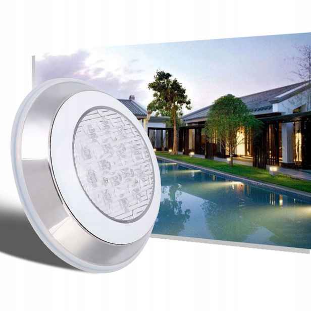 Led Podvodní Osvětlení Bazénu Odolné Proti Korozi, Průměr 22.5 CM, 12 V, 18 W